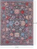 Grey Turkish Oushak Hand Knotted Wool Rug - 8' 11" X 11' 11" - Golden Nile