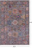 Grey Turkish Oushak Hand Knotted Wool Rug - 6' 0" X 9' 5" - Golden Nile