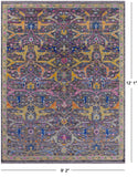Grey Turkish Oushak Hand Knotted Wool Rug - 9' 2" X 12' 1" - Golden Nile