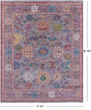 Grey Turkish Oushak Hand Knotted Wool Rug - 7' 11" X 9' 10" - Golden Nile