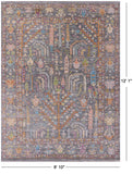 Grey Turkish Oushak Hand Knotted Wool Rug - 8' 10" X 12' 1" - Golden Nile