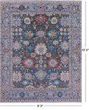 Grey Turkish Oushak Hand Knotted Wool Rug - 8' 3" X 10' 0" - Golden Nile