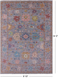 Grey Turkish Oushak Handmade Wool Rug - 9' 10" X 14' 2" - Golden Nile