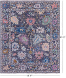 Grey Turkish Oushak Hand Knotted Wool Rug - 8' 1" X 9' 11" - Golden Nile