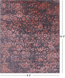 Grey Persian Hand Knotted Wool & Silk Rug - 8' 2" X 10' 2" - Golden Nile