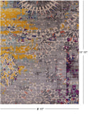 Contemporary Modern Handmade Wool Rug - 8' 11" X 11' 11" - Golden Nile