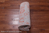 Grey Persian Handmade Wool & Silk Rug - 5' 10" X 9' 1"