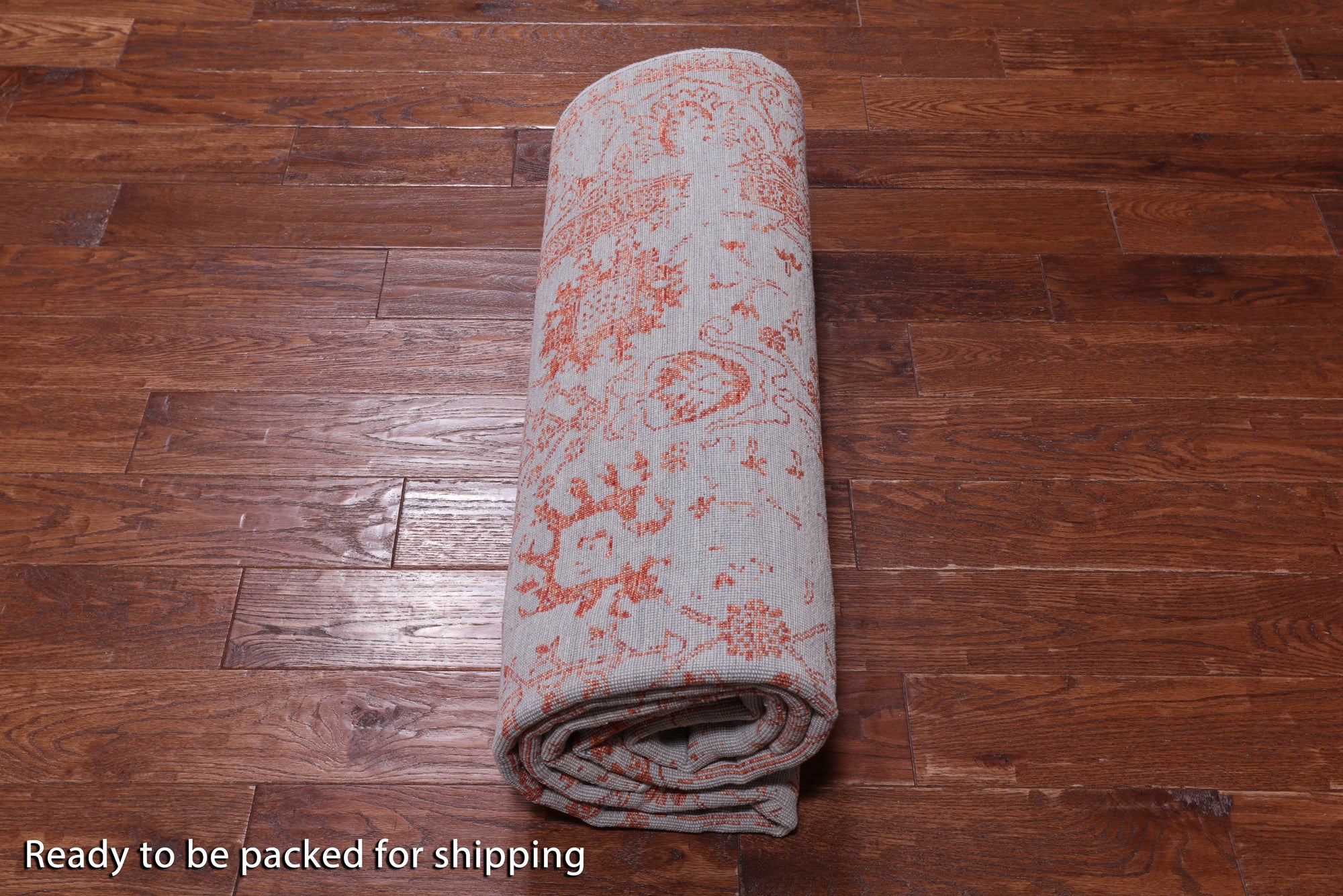 Grey Persian Handmade Wool & Silk Rug - 5' 10" X 9' 1"