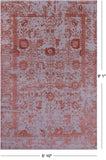 Grey Persian Handmade Wool & Silk Rug - 5' 10" X 9' 1" - Golden Nile