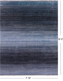Savannah Grass Hand Knotted Wool & Silk Rug - 7' 10" X 10' 2" - Golden Nile
