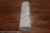 Ivory Persian Tabriz Hand Knotted Wool & Silk Rug - 8' 1" X 9' 11"