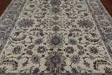 Ivory Persian Tabriz Hand Knotted Wool & Silk Rug - 8' 1" X 9' 11"