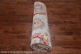 SUPER SALE Ivory Turkish Oushak Hand Knotted Wool Rug - 9' 3" X 12' 0"