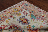 SUPER SALE Ivory Turkish Oushak Hand Knotted Wool Rug - 9' 3" X 12' 0"