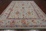 SUPER SALE Turkish Oushak Hand Knotted Wool Rug - 9' 3" X 12' 3"