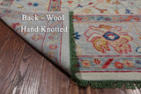 SUPER SALE Turkish Oushak Hand Knotted Wool Rug - 9' 3" X 12' 3"