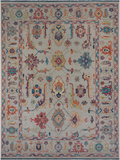 SUPER SALE Turkish Oushak Hand Knotted Wool Rug - 10' 4" X 13' 10"