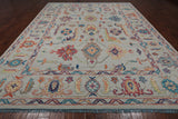 SUPER SALE Turkish Oushak Hand Knotted Wool Rug - 10' 4" X 13' 10"