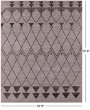 Tribal Moroccan Hand Knotted Wool On Wool Rug - 10' 5" X 13' 4" - Golden Nile