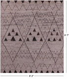 Tribal Moroccan Hand Knotted Wool On Wool Rug - 8' 2" X 9' 7" - Golden Nile