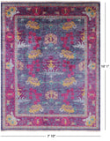 William Morris Handmade Wool Area Rug - 7' 10" X 10' 1" - Golden Nile