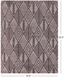 Tribal Moroccan Hand Knotted Wool On Wool Rug - 10' 2" X 13' 3" - Golden Nile