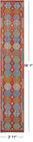 Reversible Kilim Flat Weave Wool On Wool Runner Rug - 2' 11" X 16' 1" - Golden Nile