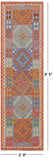 Reversible Kilim Flat Weave Wool On Wool Runner Rug - 2' 9" X 9' 5" - Golden Nile