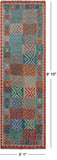 Reversible Kilim Flat Weave Wool On Wool Runner Rug - 3' 1" X 9' 10" - Golden Nile