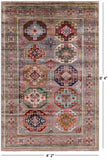 Turkmen Ersari Hand Knotted Wool Rug - 4' 2" X 6' 4" - Golden Nile