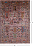 Turkmen Ersari Handmade Wool Rug - 5' 9" X 8' 3" - Golden Nile