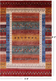 Tribal Persian Gabbeh Hand Knotted Wool Rug - 5' 8" X 8' 2" - Golden Nile