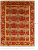 William Morris Hand Knotted Wool Area Rug - 8' 9" X 11' 7" - Golden Nile
