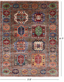 Turkmen Ersari Hand Knotted Wool Rug - 3' 8" X 4' 7" - Golden Nile