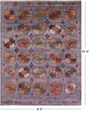 Turkmen Ersari Hand Knotted Wool Rug - 8' 3" X 10' 5" - Golden Nile
