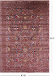 Brown Peshawar Hand Knotted Wool Rug - 6' 10" X 10' 2" - Golden Nile