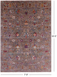 Peshawar Hand Knotted Wool Rug - 7' 0" X 10' 0" - Golden Nile