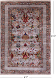 Peshawar Hand Knotted Wool Rug - 4' 1" X 5' 11" - Golden Nile