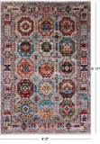 Turkmen Ersari Handmade Wool Rug - 4' 0" X 5' 11" - Golden Nile
