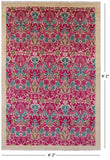 Ivory William Morris Handmade Wool Area Rug - 6' 2" X 9' 2" - Golden Nile