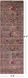 Peshawar Hand Knotted Wool Runner Rug - 2' 9" X 8' 3" - Golden Nile