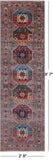 Turkmen Ersari Handmade Wool Runner Rug - 2' 9" X 9' 7" - Golden Nile