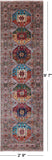 Turkmen Ersari Hand Knotted Wool Runner Rug - 2' 9" X 9' 7" - Golden Nile