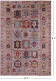 Turkmen Ersari Hand Knotted Wool Rug - 5' 7" X 8' 1" - Golden Nile