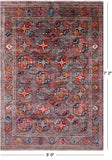 Turkmen Ersari Hand Knotted Wool Rug - 5' 0" X 7' 2" - Golden Nile