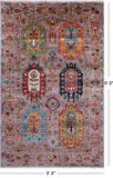 Turkmen Ersari Hand Knotted Wool Rug - 3' 3" X 5' 2" - Golden Nile