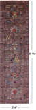 Peshawar Hand Knotted Wool Runner Rug - 2' 9" X 9' 11" - Golden Nile