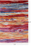 Persian Gabbeh Tribal Hand Knotted Wool Rug - 4' 1" X 6' 0" - Golden Nile