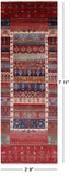 Tribal Persian Gabbeh Hand Knotted Wool Runner Rug - 2' 9" X 7' 11" - Golden Nile