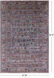 Persian Gabbeh Tribal Hand Knotted Wool Rug - 6' 10" X 10' 2" - Golden Nile